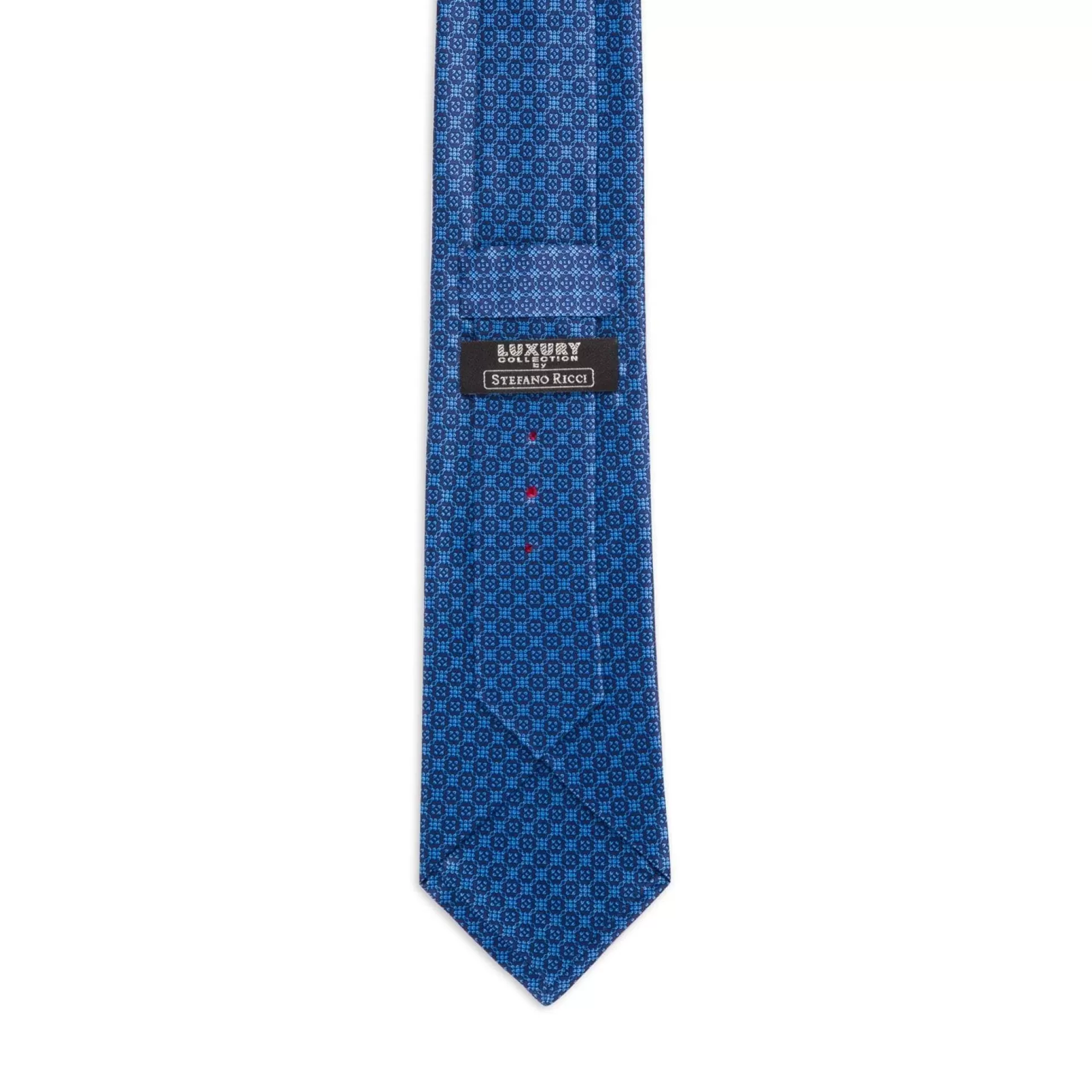 Clearance Henry Bucks STEFANO RICCI Silk Tie NAVY/BLUE