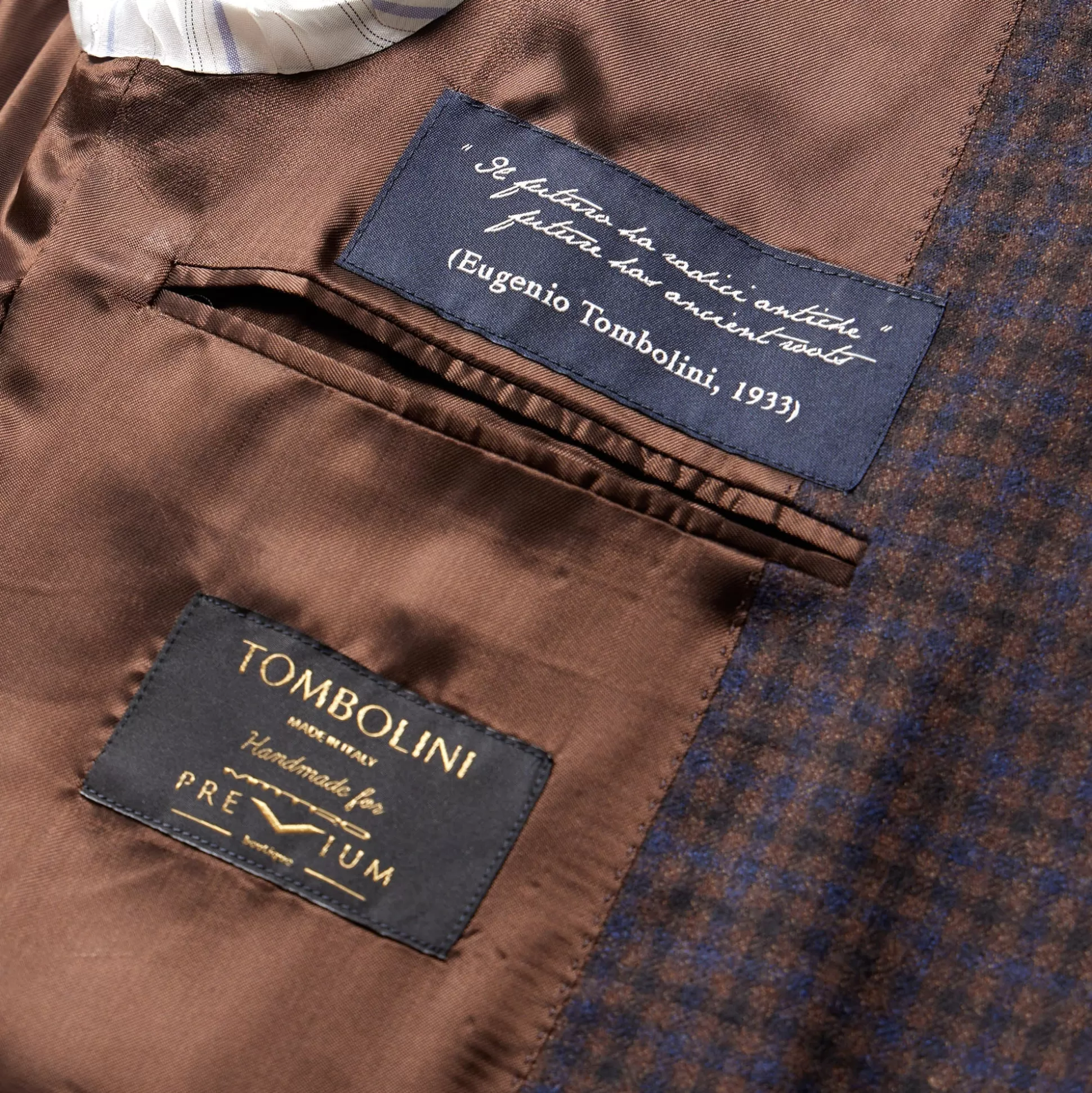 Flash Sale Henry Bucks TOMBOLINI X HENRY SARTORIAL Check Blazer SKY/OLIVE REG