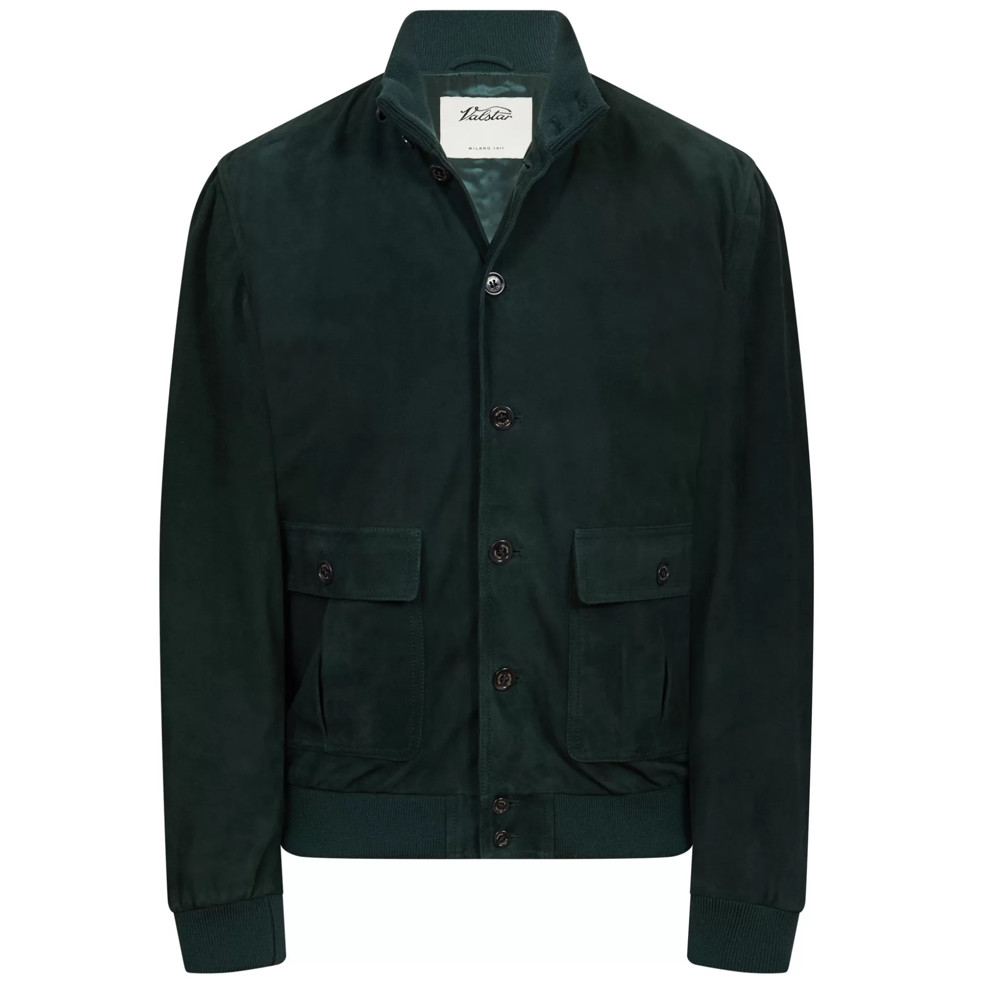 Cheap Henry Bucks VALSTAR Lined Suede Jacket GREEN