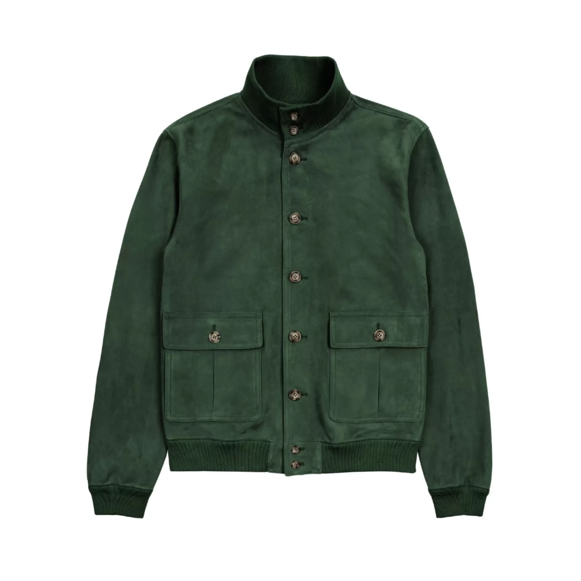 Cheap Henry Bucks VALSTAR Lined Suede Jacket GREEN