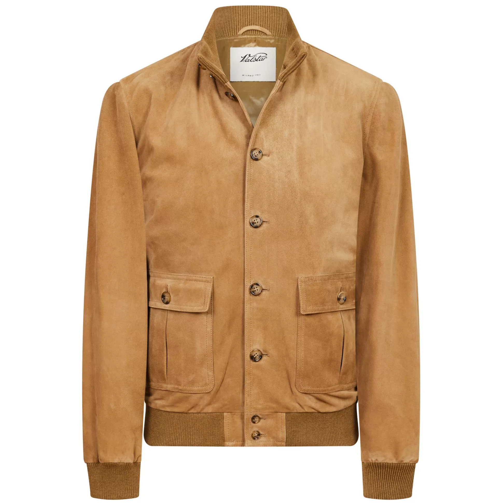 New Henry Bucks VALSTAR Lined Suede Jacket TAN