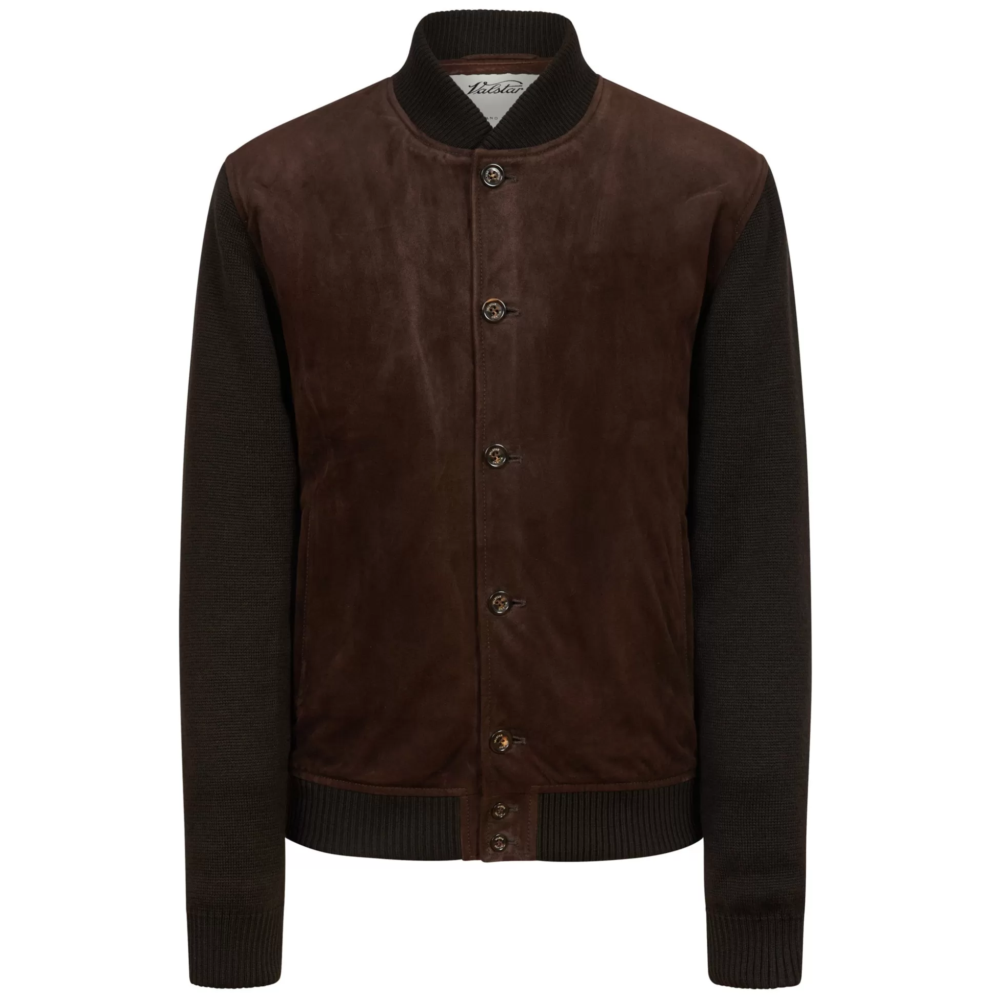 Cheap Henry Bucks VALSTAR Suede Bomber Jacket BROWN