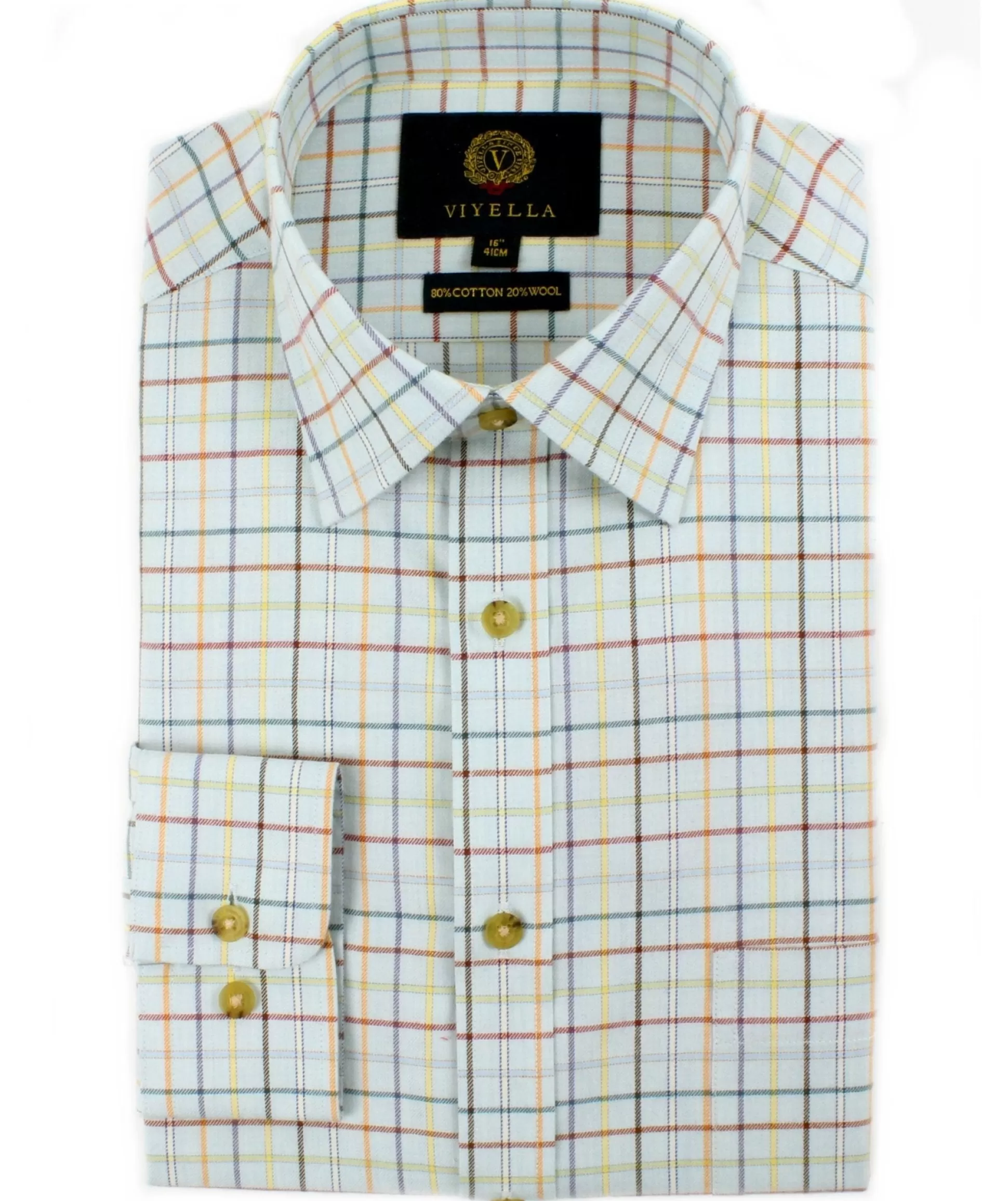 Cheap Henry Bucks VIYELLA Tattersall Shirt MIST BLUE