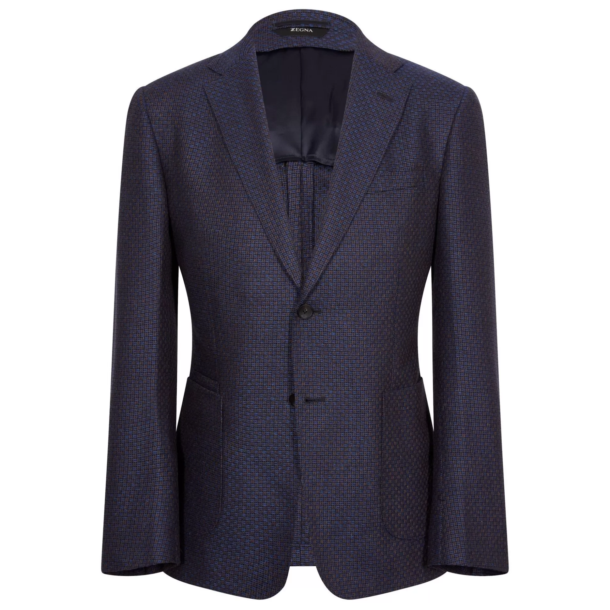 Discount Henry Bucks Z ZEGNA Pure Silk Batavia Blazer Jacket NAVY NAVY REG