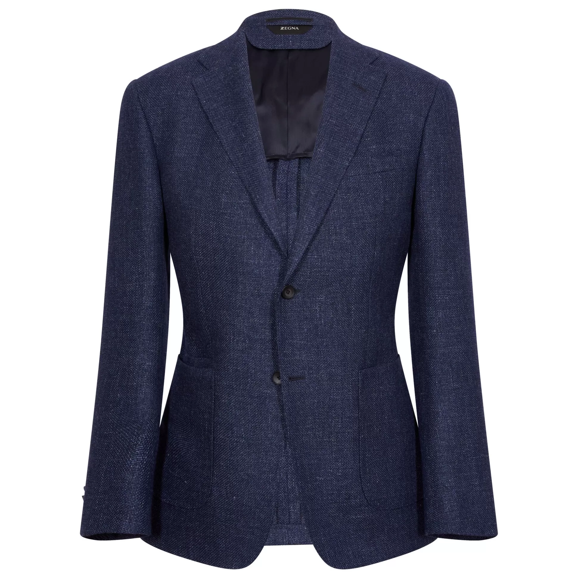 Discount Henry Bucks Z ZEGNA Wool And Linen Blazer Jacket NAVY NAVY REG