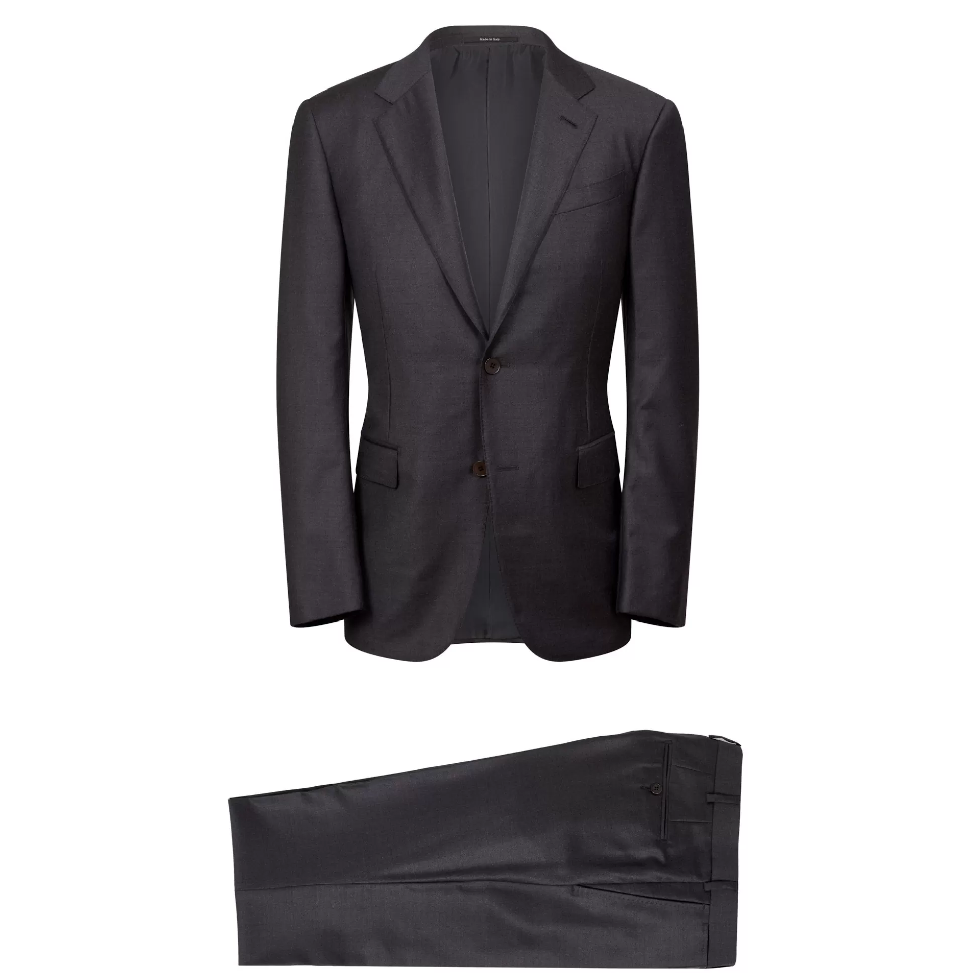 Cheap Henry Bucks ZEGNA Trofeo™ Plain Wool Suit DARK GREY REG