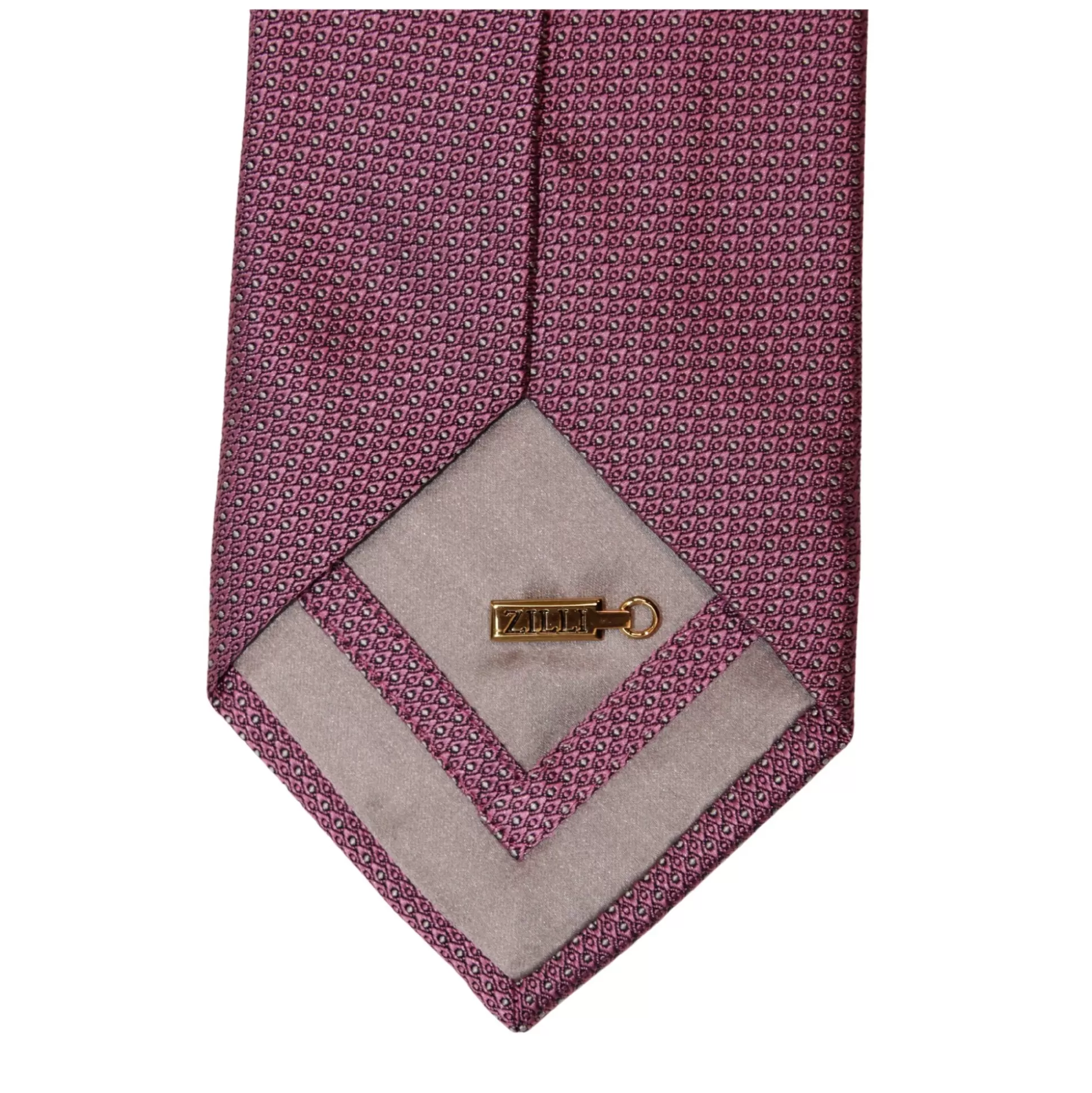 Flash Sale Henry Bucks ZILLI Dotted Silk Tie PINK