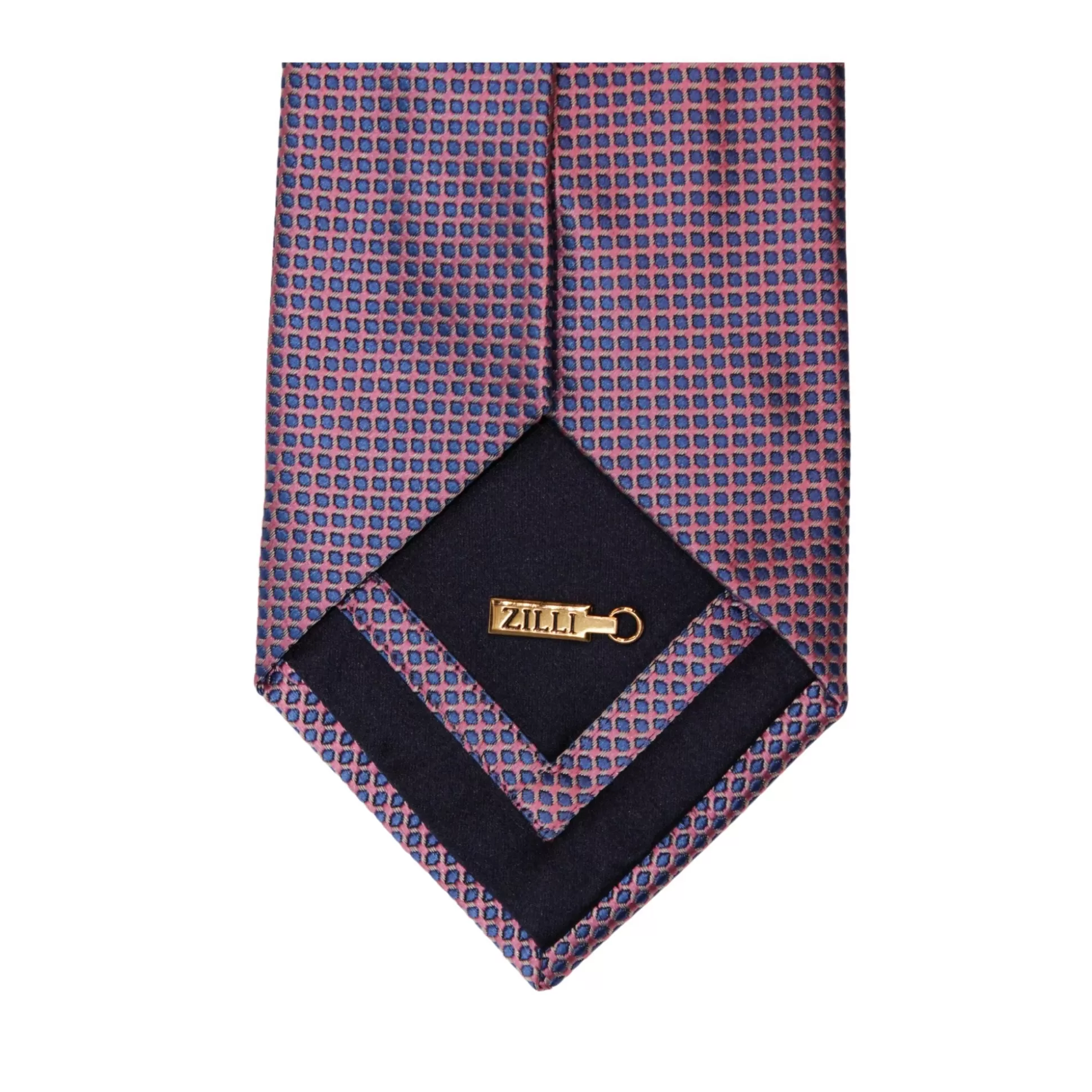 Cheap Henry Bucks ZILLI Printed Silk Tie BLUE/PURPLE