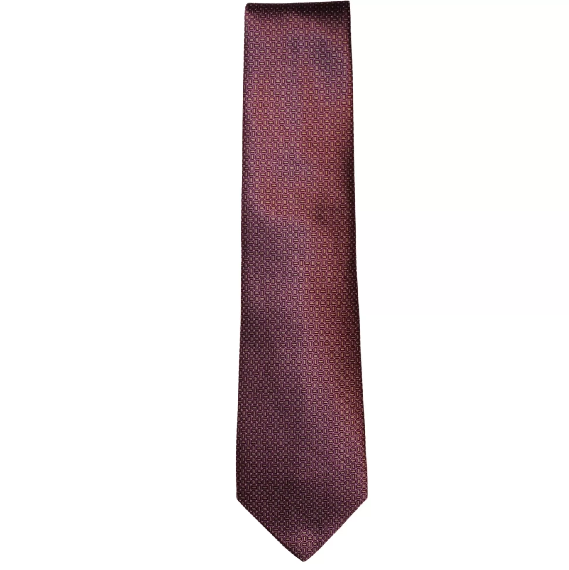 Shop Henry Bucks ZILLI Printed Silk Tie PURPLE